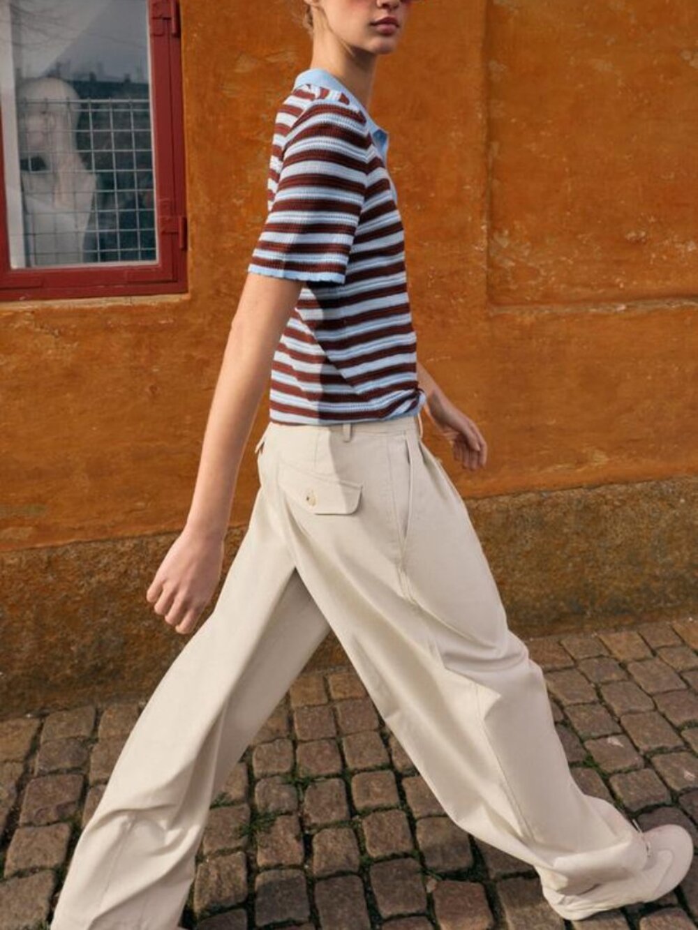 ZARA PLEATED BARREL PANTS - Picture 7 of 8